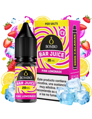 Pink lemonade 10ml 0mg Bar Juice by Bombo