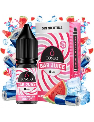 Watermelon Energy Ice 0mg Bar Juice by Bombo