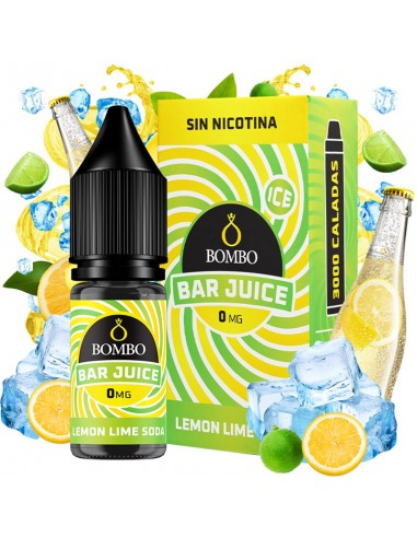 Lemon Lime Soda Ice 0mg Bar Juice by Bombo