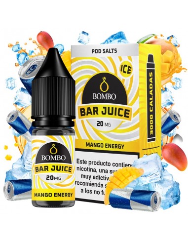 Mango Energy Ice 10ml salt Bar Juice by Bombo