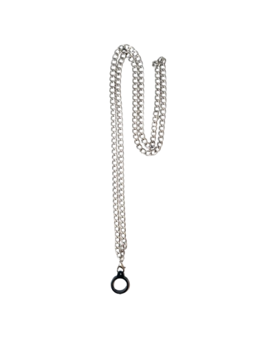 Colgante de cadena con anillo de silicona