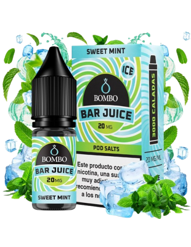 Sweet Mint Ice 10ml Bar Juice by Bombo