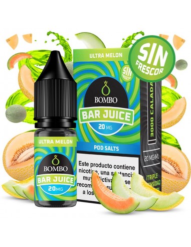 Ultra Melon Sin Frescor 10ml  Bombo Bar Juice