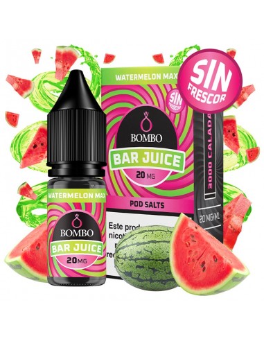 Watermelon Max Sin Frescor 10ml  Bombo Bar Juice