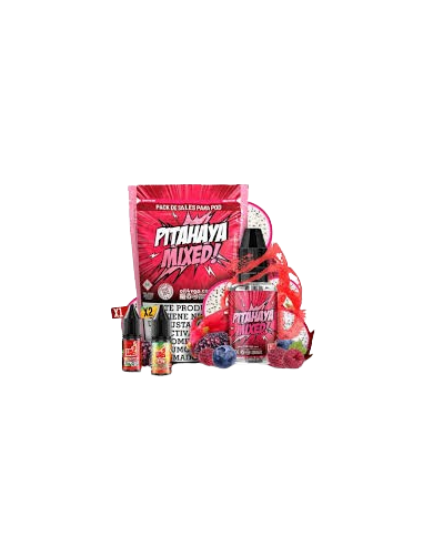 Oil4vap Pitahaya Mixed Salts Pack 30ml, sabor exótico de pitahaya y frutas tropicales para pods.