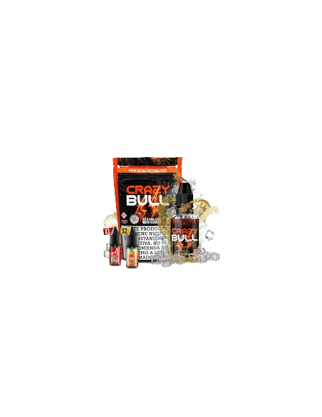 Oil4vap Crazy Bull Salts Pack 30ml, sabor cítricos y piña al estilo bebida energética para pods. Oil4vap Crazy Bull Salts Pack 30ml, sabor cítricos y piña al estilo bebida energética para pods.
