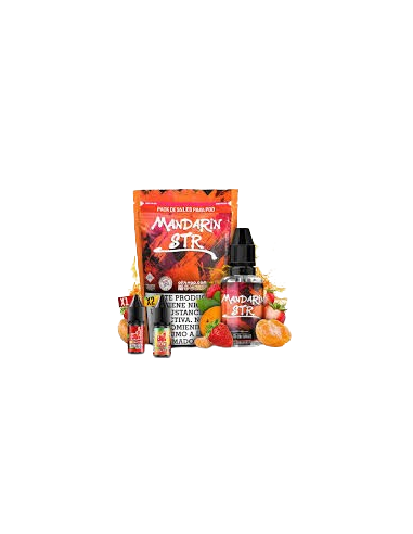 Oil4vap Mandarin STR Salts Pack 30ml, sabor cítricos de mandarina, fresa y naranja para pods.