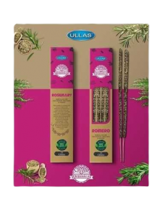 Incienso de romero Ullas en varillas artesanales, caja de 25 g