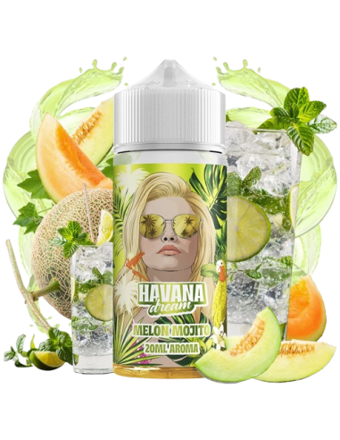 Botella de Aroma Melon Mojito Havana Dream 20 ml Longfill