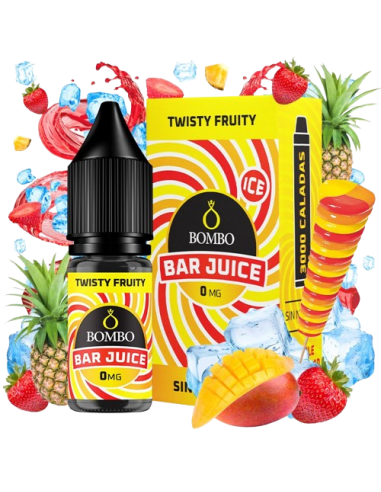Líquido Twisty Fruity 10ml Bombo Bar Juice sabor frutas tropicales