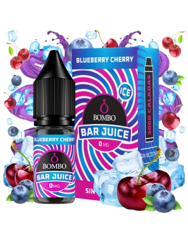 Líquido Blueberry Cherry 10ml Bombo Bar Juice sabor arándano y cereza