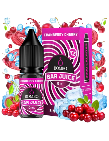 Líquido Cranberry Cherry 10ml Bombo Bar Juice sabor arándano rojo y cereza